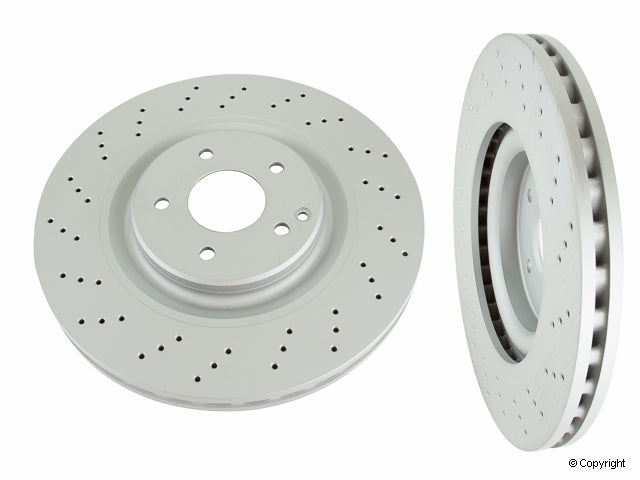 Front View of Disc Brake Rotor ZIMMERMANN 400362820