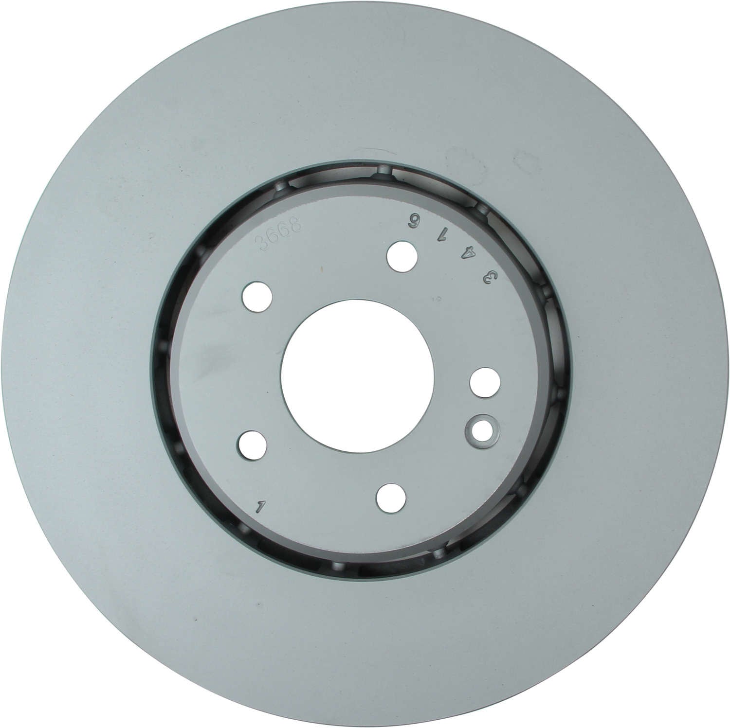 Front View of Front Left Disc Brake Rotor ZIMMERMANN 400.3668.75