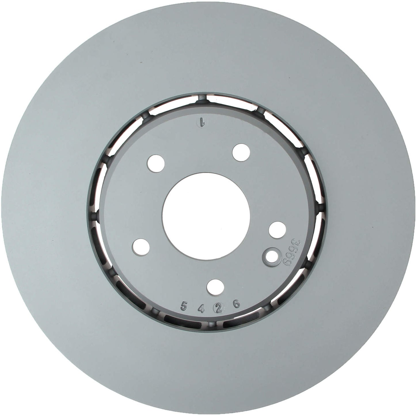 Front View of Front Right Disc Brake Rotor ZIMMERMANN 400.3669.75