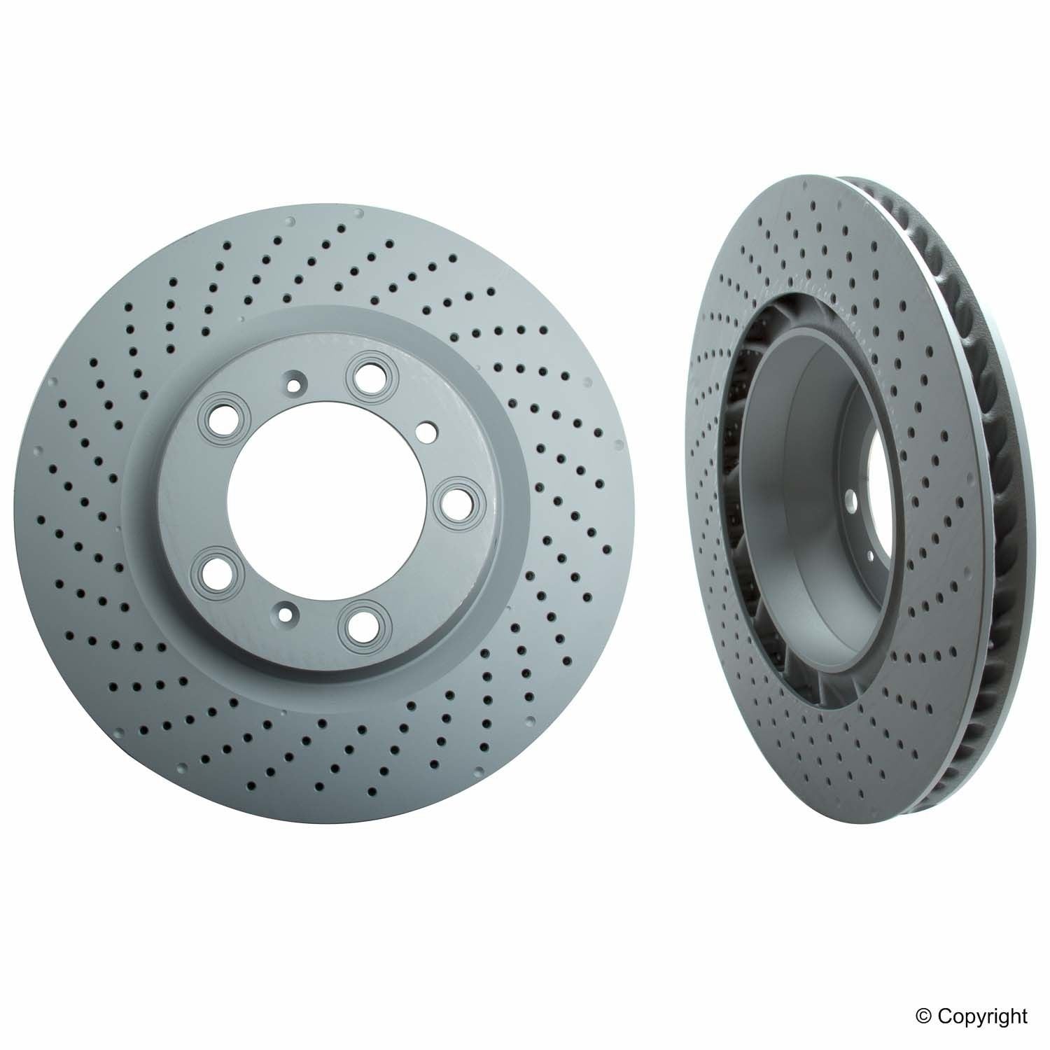 Top View of Disc Brake Rotor ZIMMERMANN 460157820