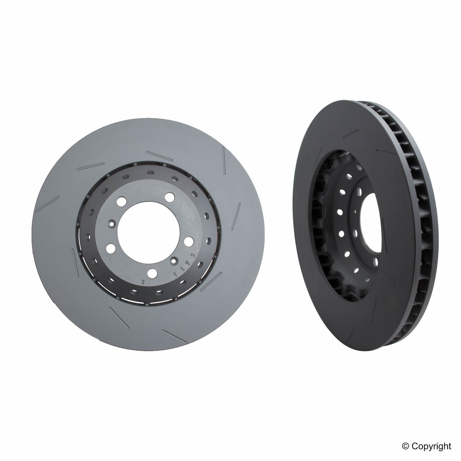 Front View of Disc Brake Rotor ZIMMERMANN 460158575