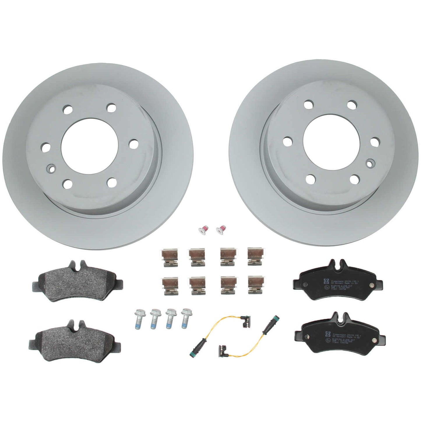 Kit View of Rear Disc Brake Rotor Set ZIMMERMANN 640.4312.00