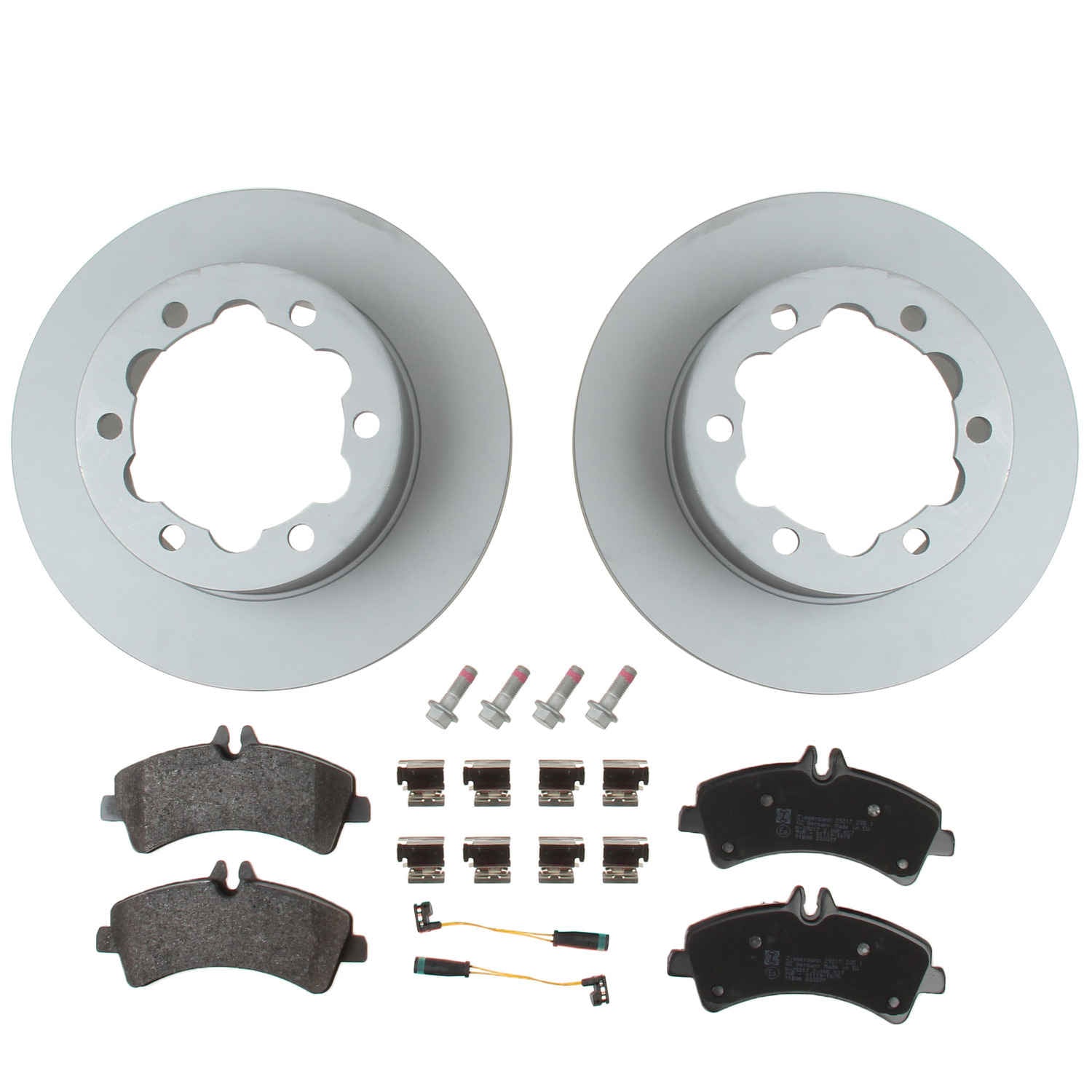 Kit View of Rear Disc Brake Rotor Set ZIMMERMANN 640.4313.00