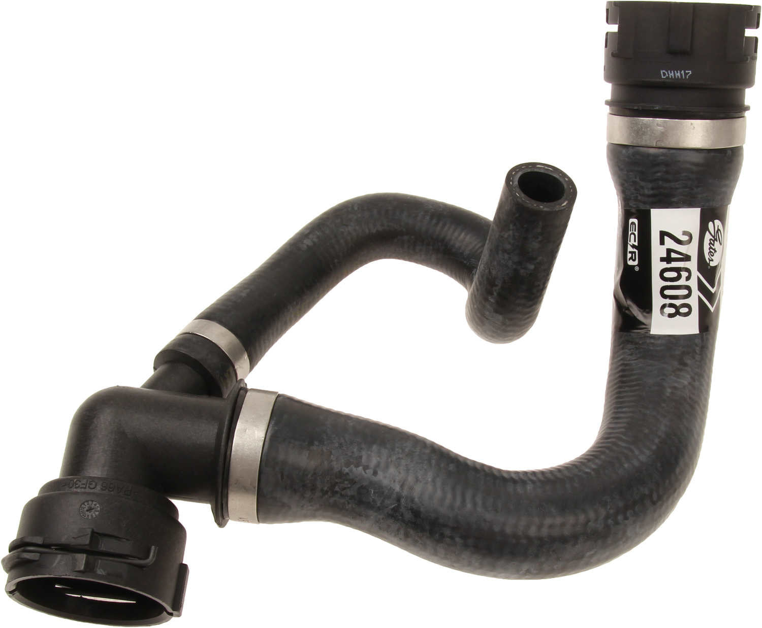 Angle View of Radiator Coolant Hose GATES 24608