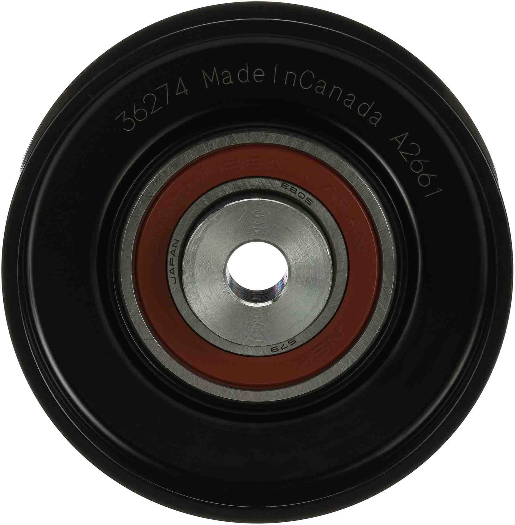 Front View of Accessory Drive Belt Idler Pulley GATES 36274