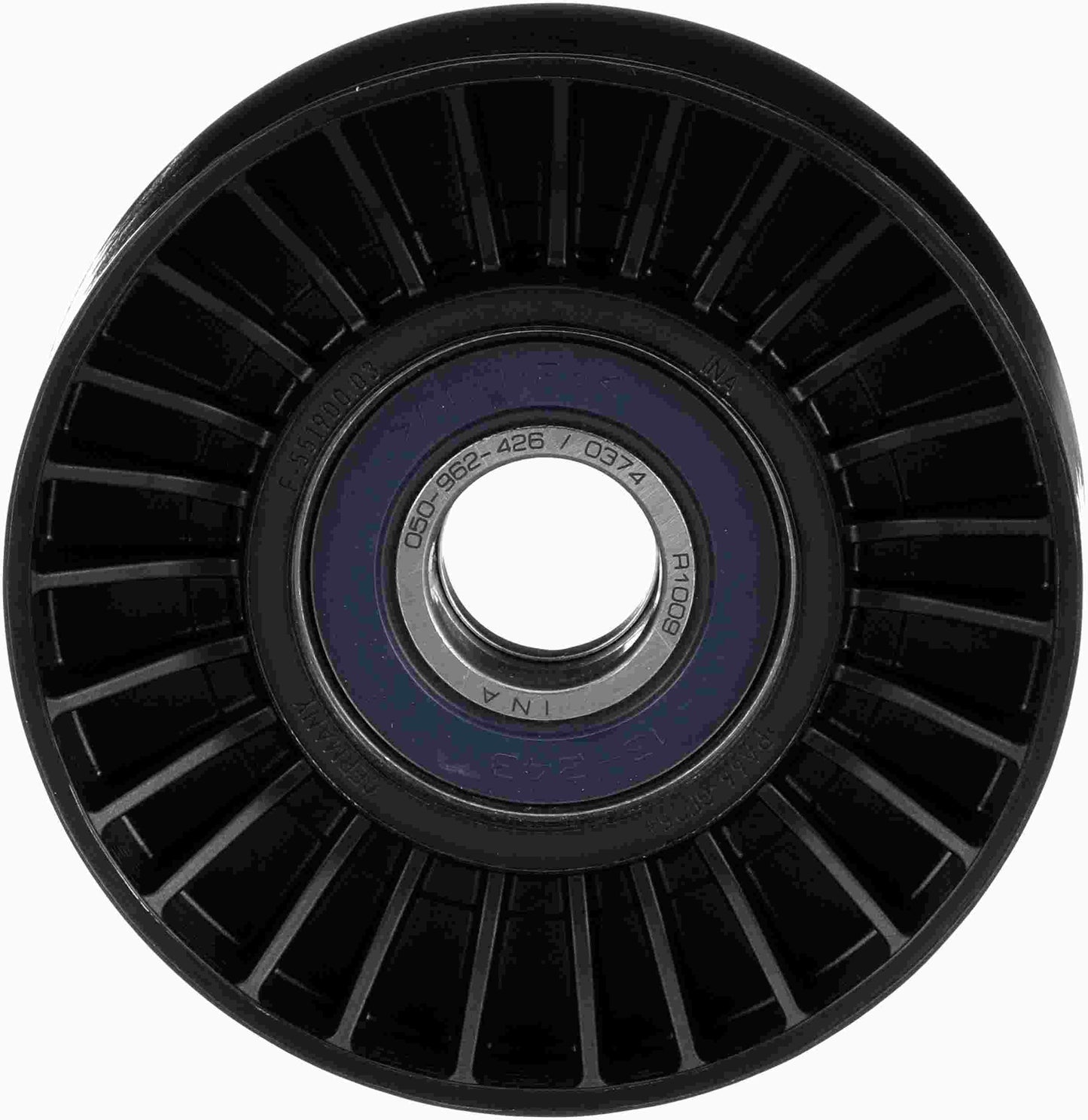 Front View of Accessory Drive Belt Idler Pulley GATES 36478