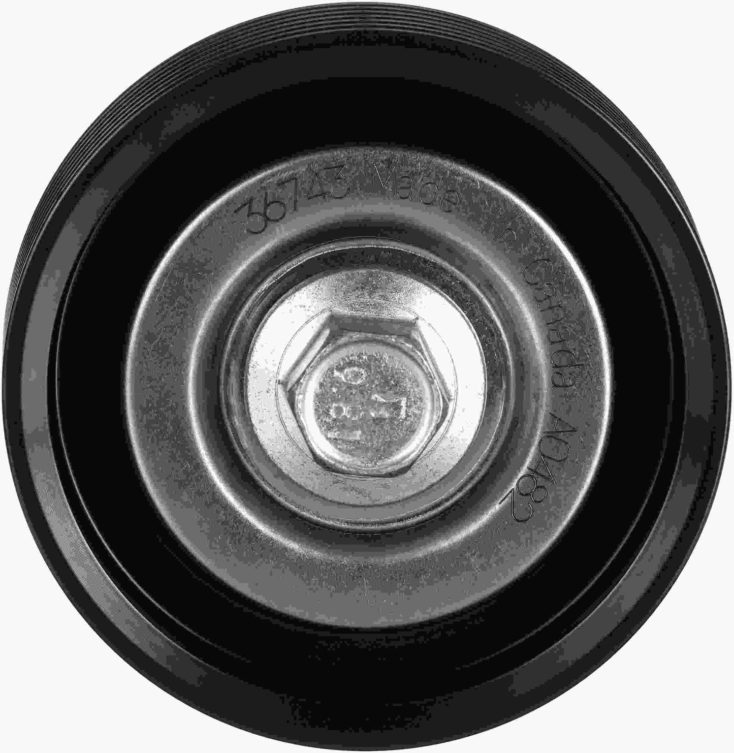 Front View of Accessory Drive Belt Idler Pulley GATES 36743