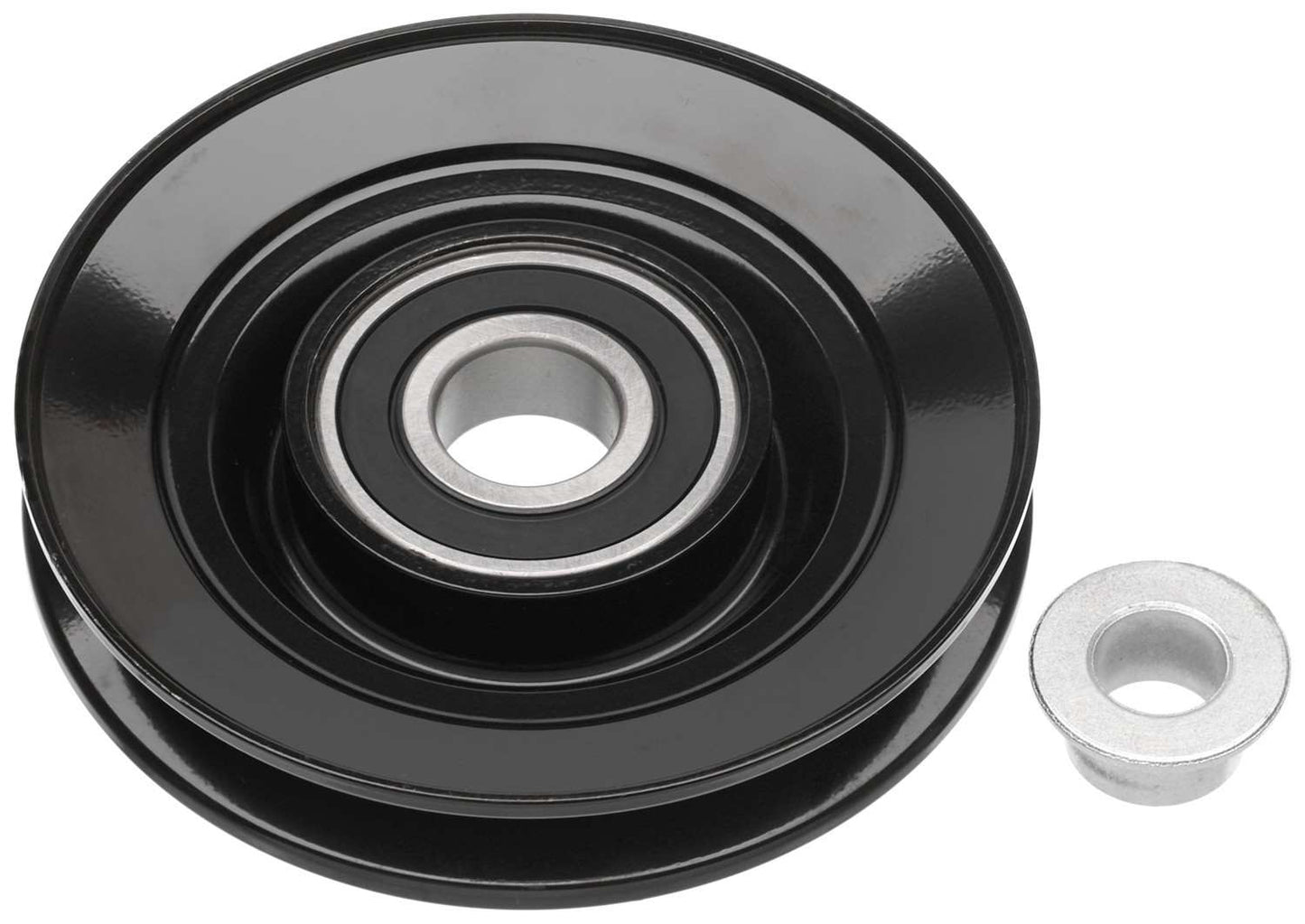 Bottom View of Accessory Drive Belt Idler Pulley GATES 38003