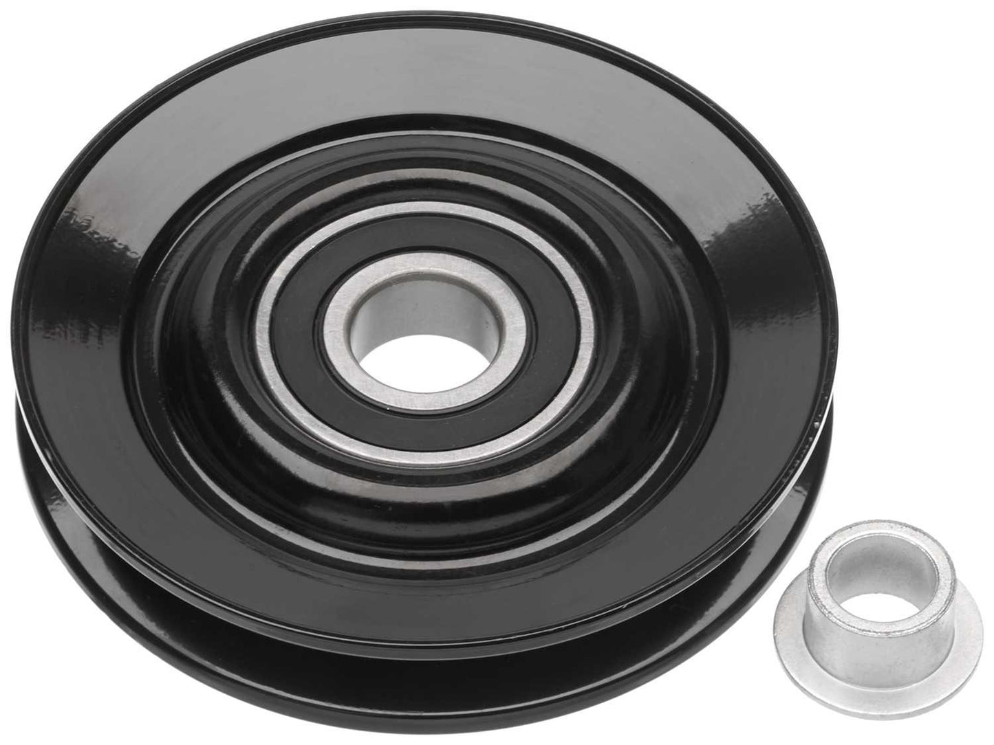 Top View of Accessory Drive Belt Idler Pulley GATES 38003