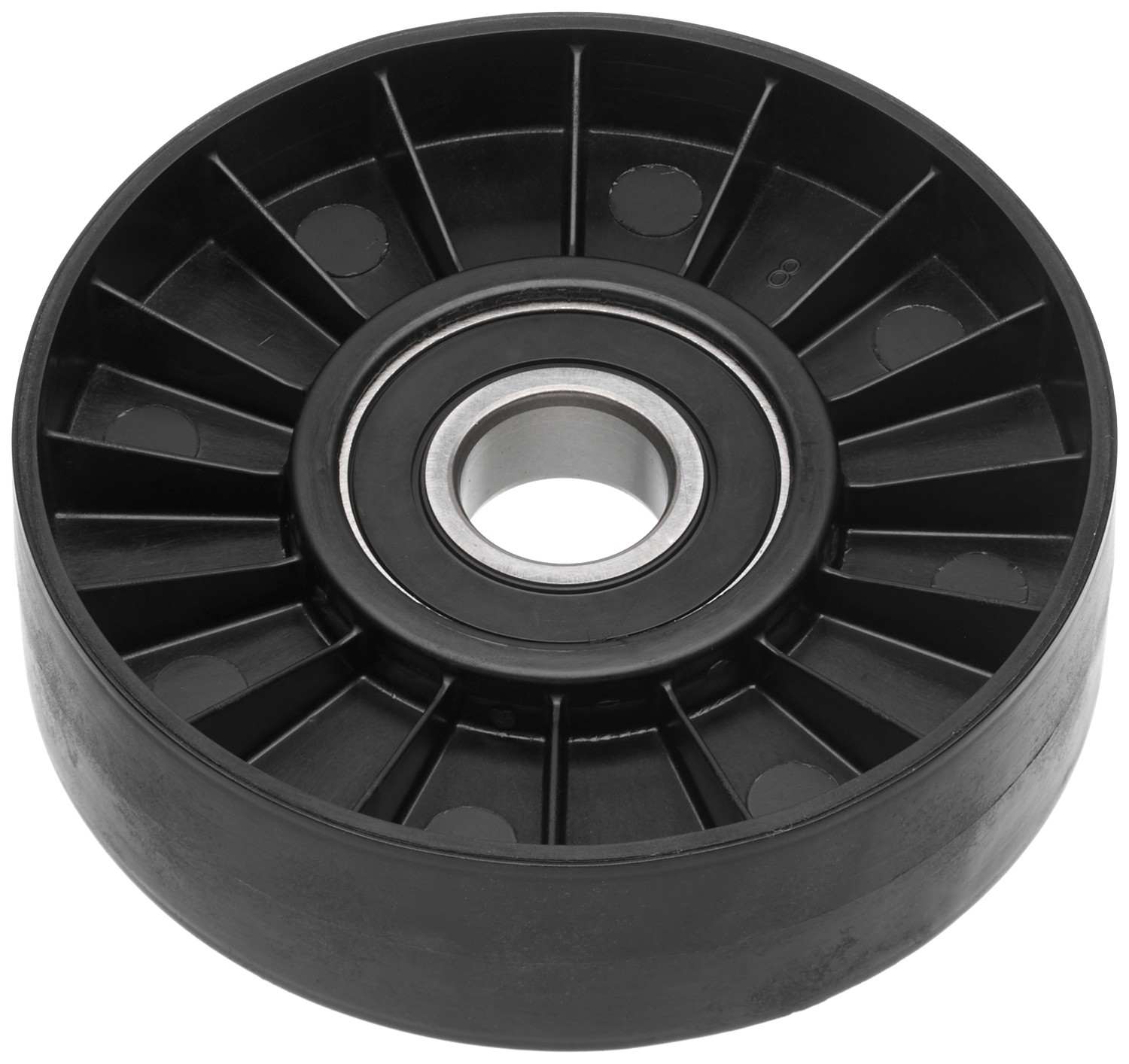 Bottom View of Accessory Drive Belt Idler Pulley GATES 38007