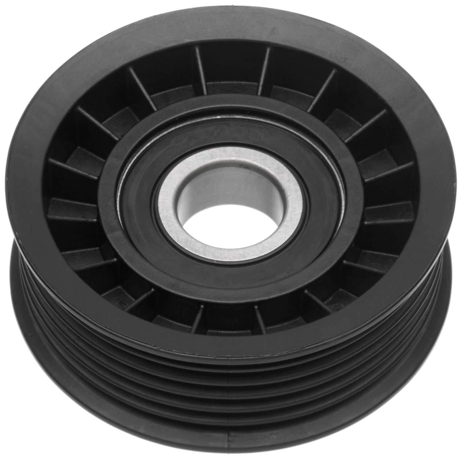 Bottom View of Accessory Drive Belt Idler Pulley GATES 38008