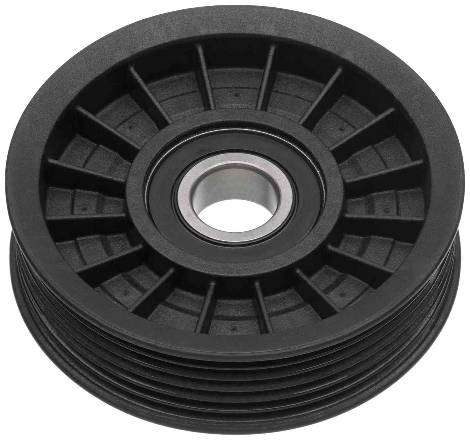 Bottom View of Accessory Drive Belt Tensioner Pulley GATES 38019