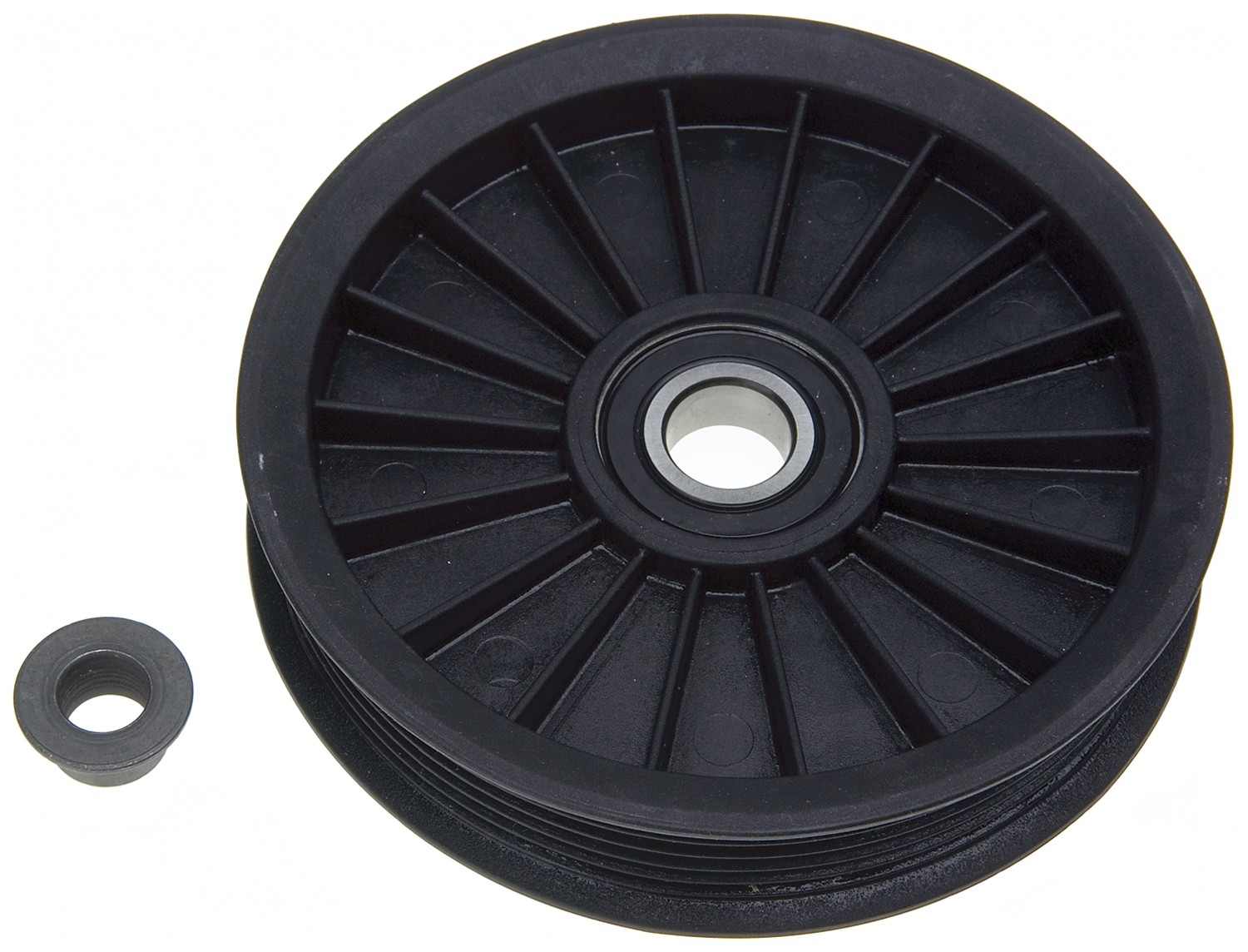 Top View of Accessory Drive Belt Idler Pulley GATES 38034