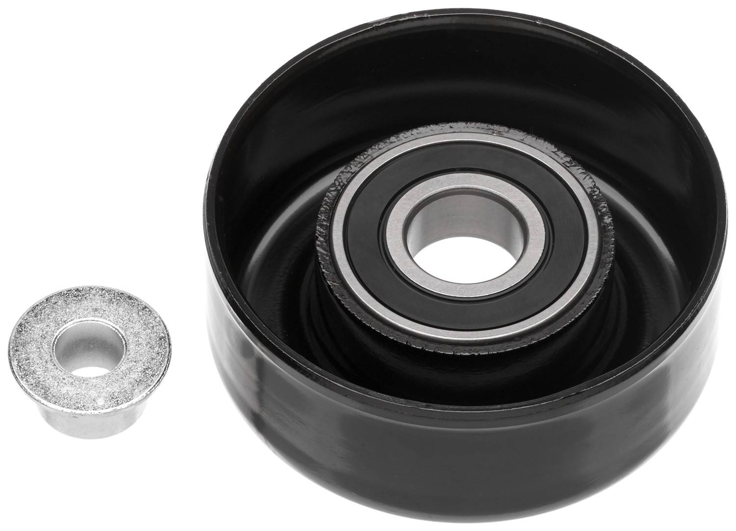 Bottom View of Accessory Drive Belt Idler Pulley GATES 38043