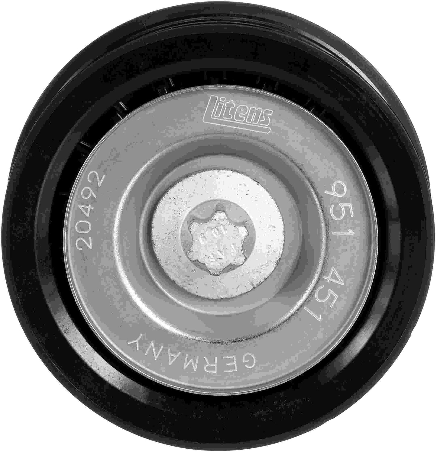 Front View of Upper Accessory Drive Belt Idler Pulley GATES 38099