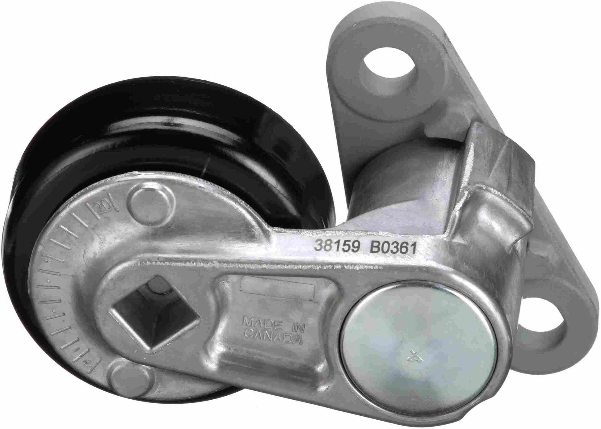 Back View of Accessory Drive Belt Tensioner Assembly GATES 38159