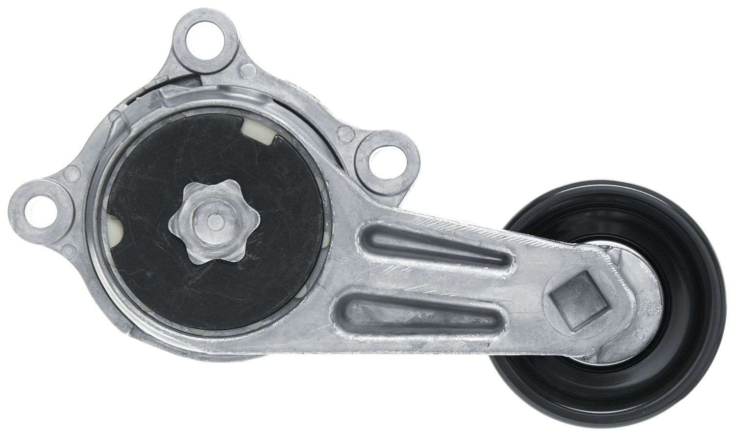 Bottom View of Accessory Drive Belt Tensioner Assembly GATES 39179