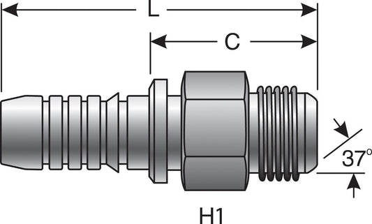 Top View of Adapter GATES G20165-1216