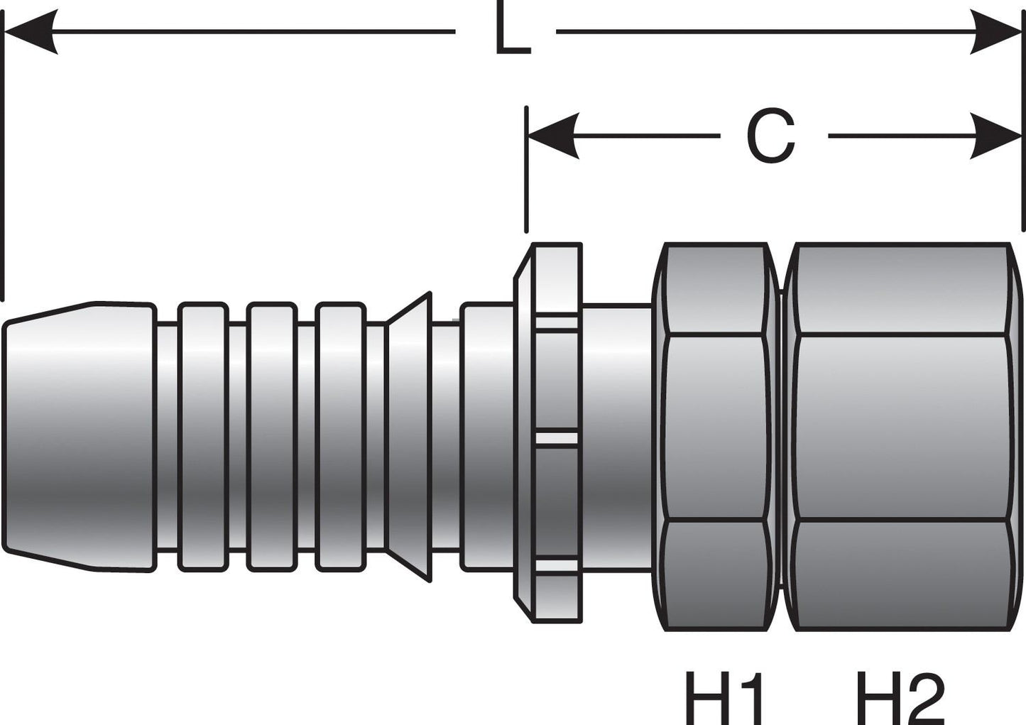 Top View of Adapter GATES G20170-1216