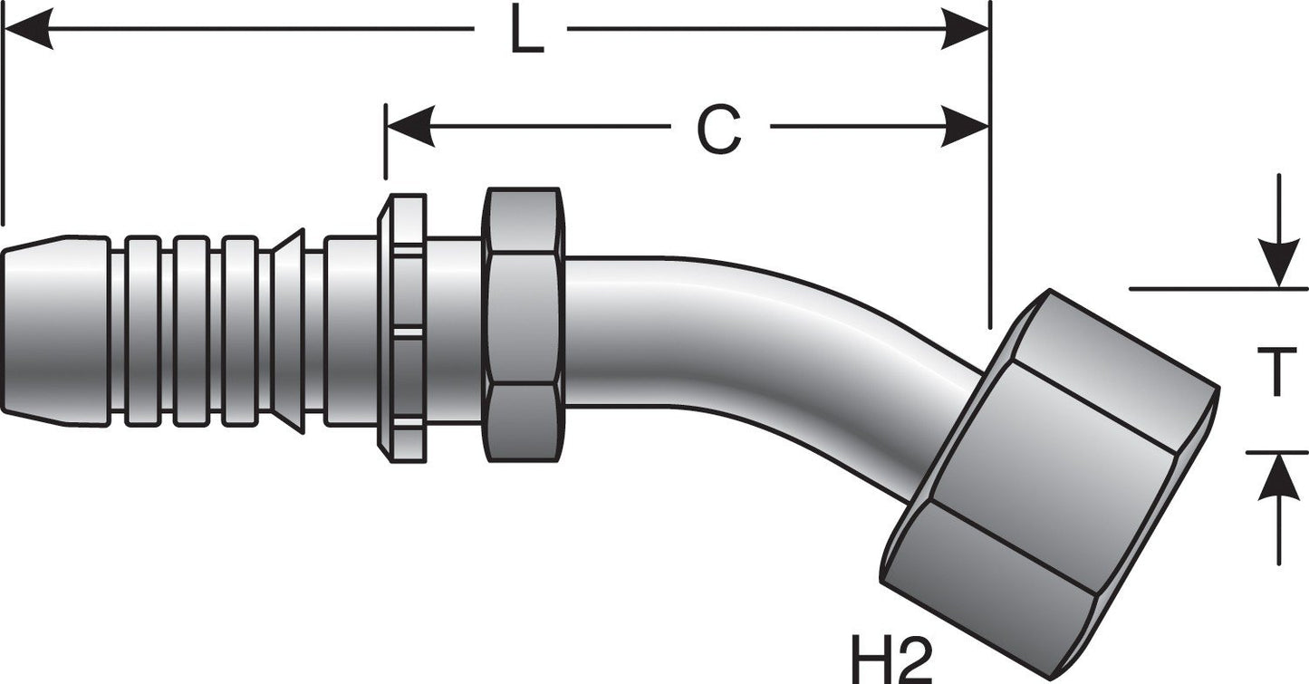 Top View of Adapter GATES G20174-1212