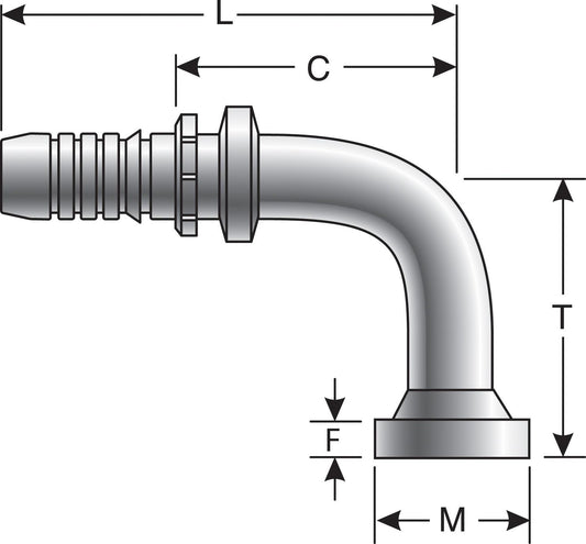 Top View of Adapter GATES G20365-1212