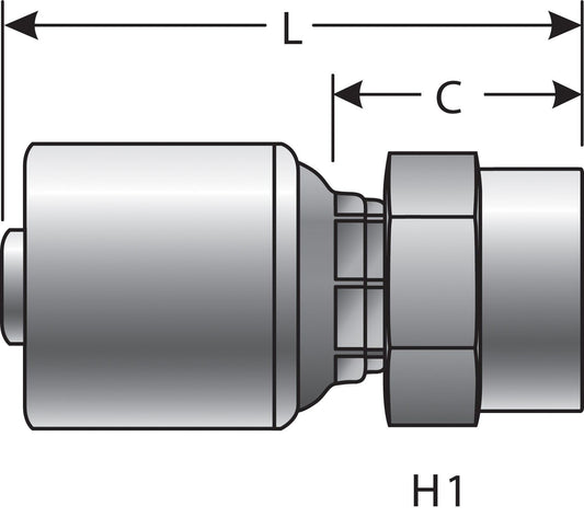 Top View of Adapter GATES G25110-0608