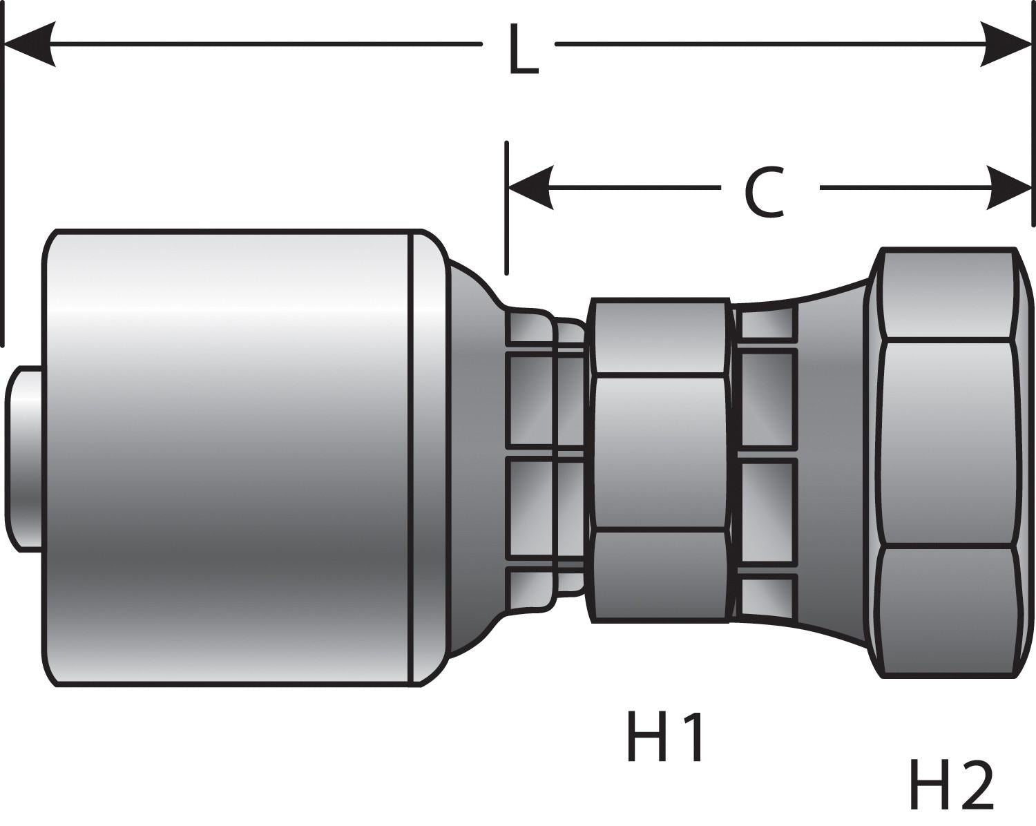 Top View of Adapter GATES G25111-1212