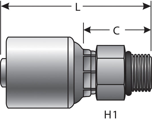 Top View of Adapter GATES G25120-1012