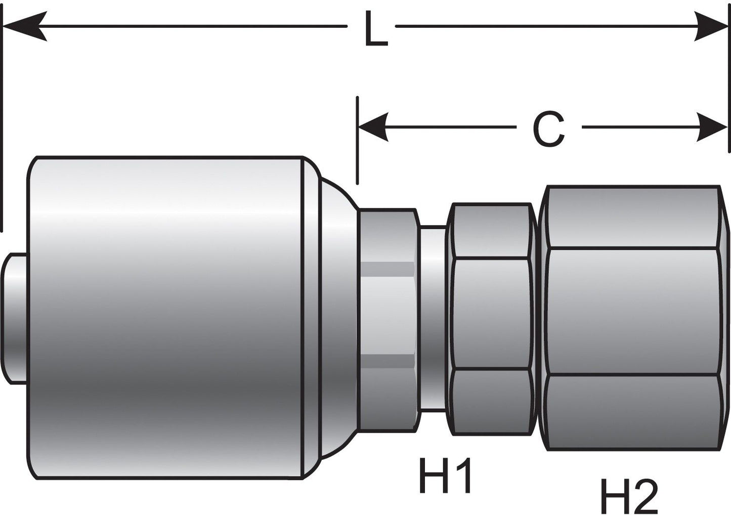 Top View of Adapter GATES G25170-0808