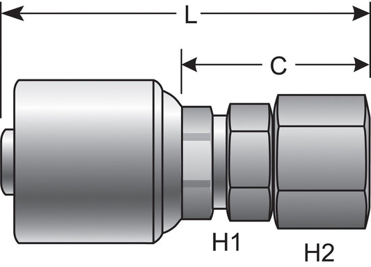 Top View of Adapter GATES G25170-1214