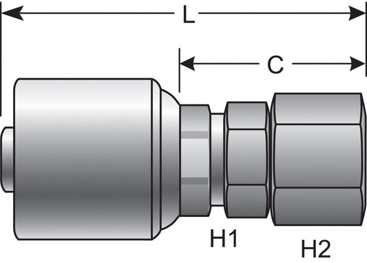 Top View of Adapter GATES G25170-1620