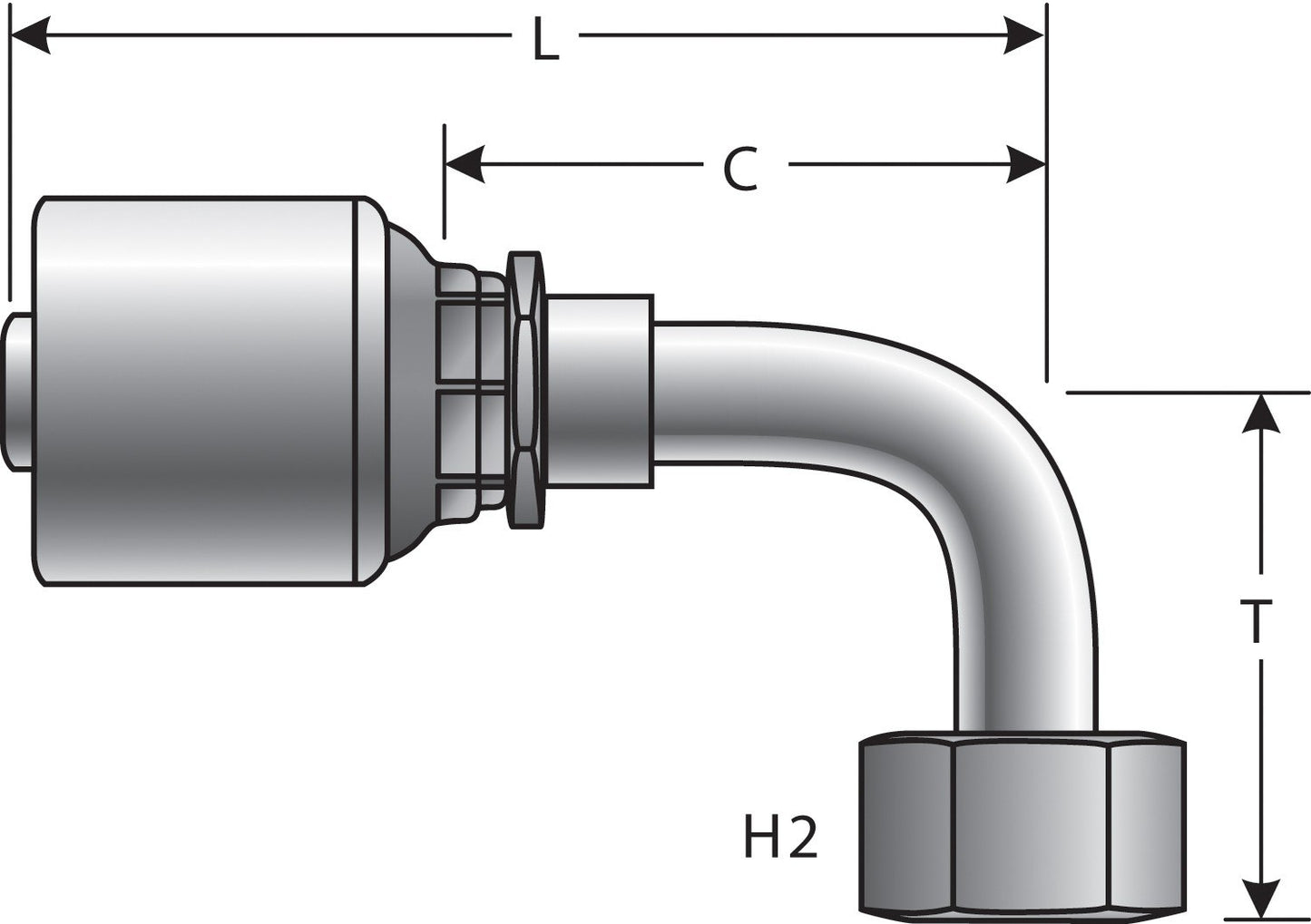 Top View of Adapter GATES G25179-0405