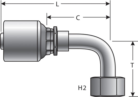 Top View of Adapter GATES G25179-0808