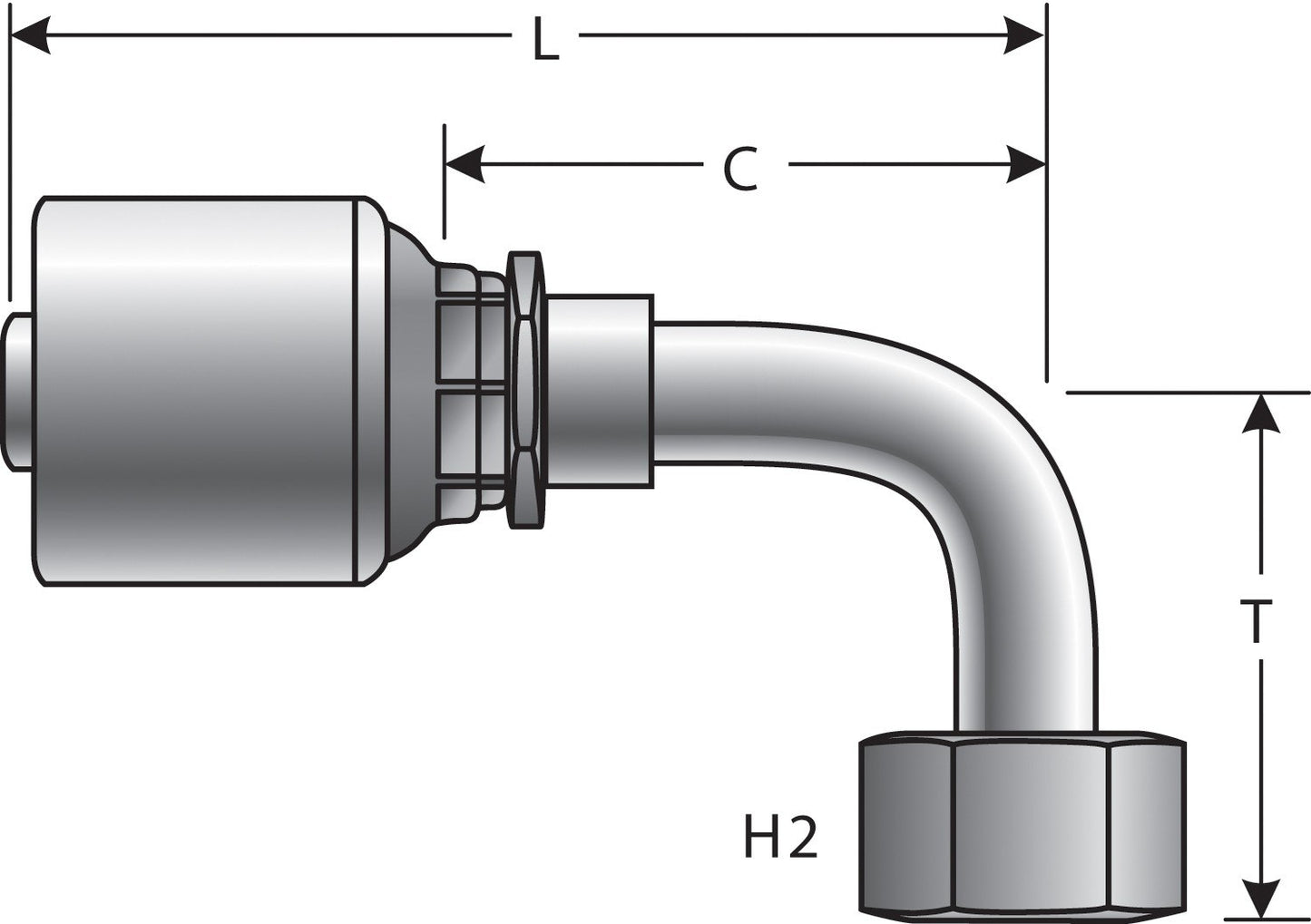 Top View of Adapter GATES G25179-1010