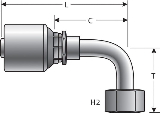 Top View of Adapter GATES G25180-0810