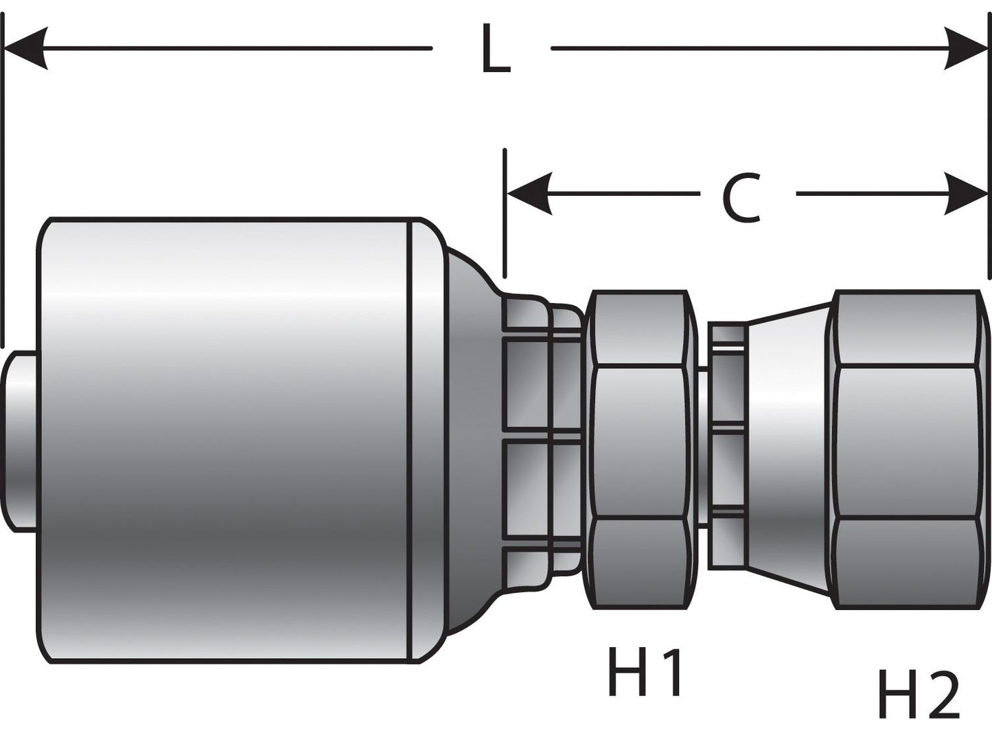 Top View of Adapter GATES G25200-0406