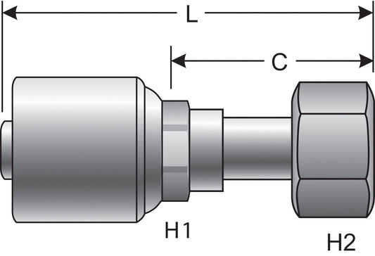 Top View of Adapter GATES G25230-0406