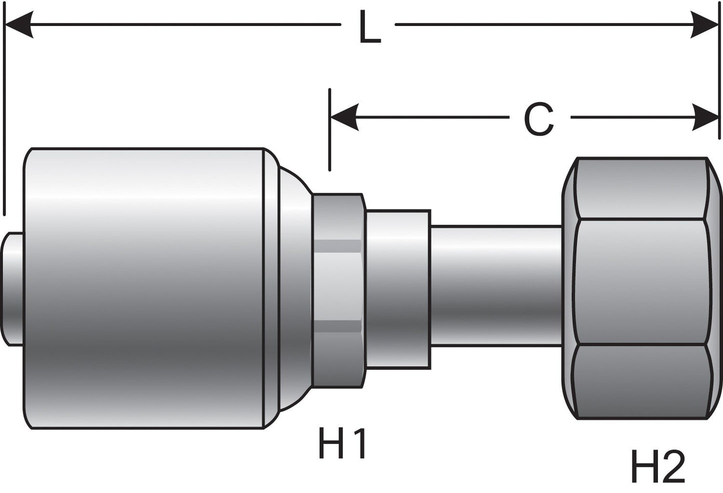 Top View of Adapter GATES G25230-1012