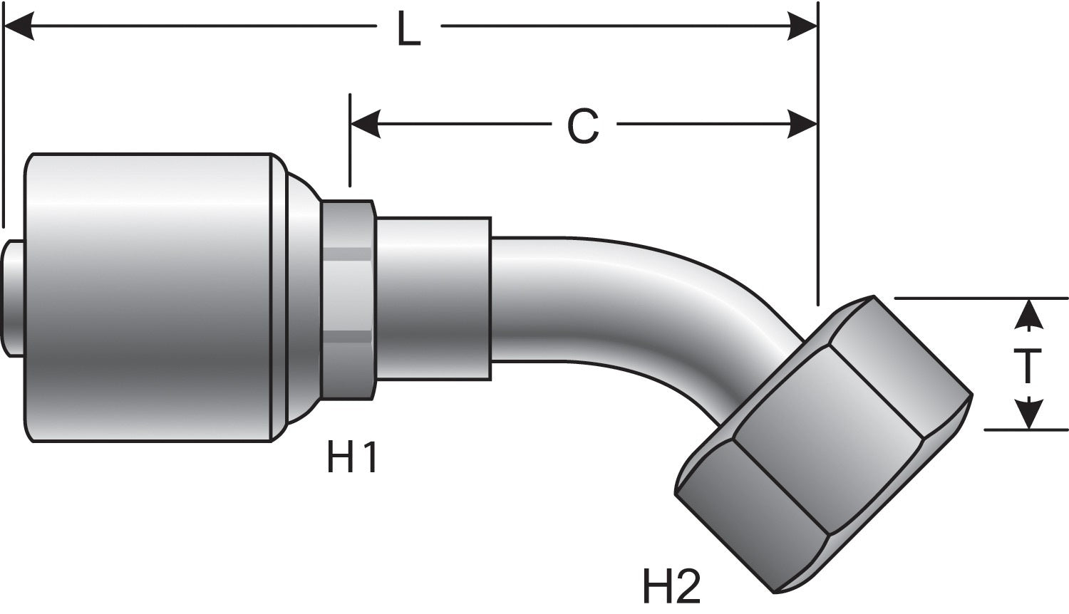 Top View of Adapter GATES G25235-0404