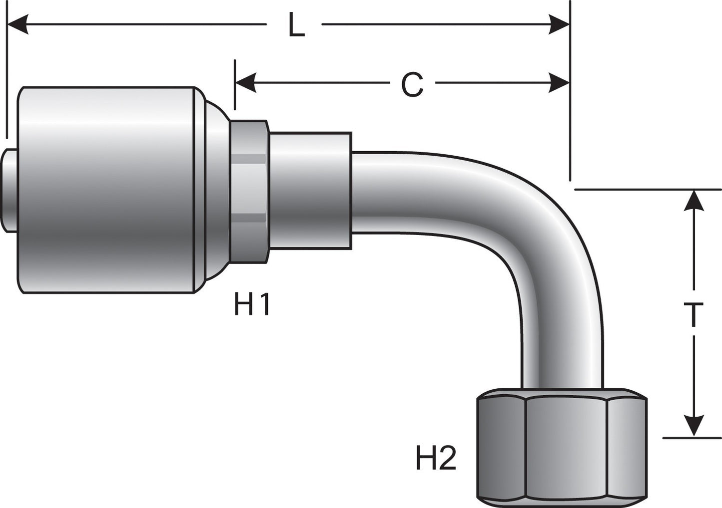 Top View of Adapter GATES G25239-0606