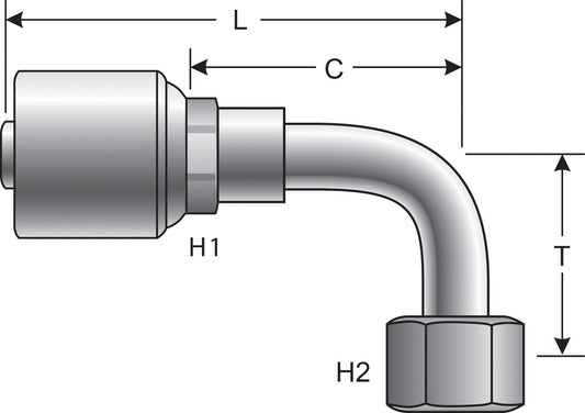 Top View of Adapter GATES G25239-0608