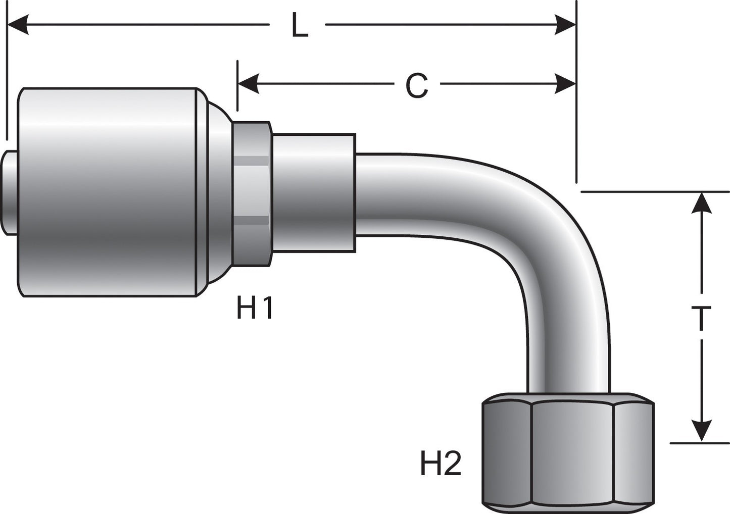 Top View of Adapter GATES G25239-0806