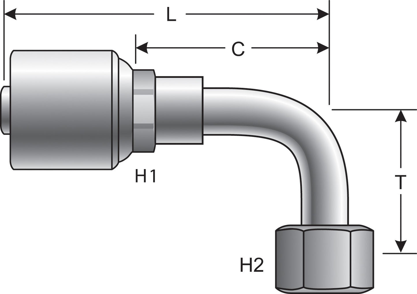 Top View of Adapter GATES G25239-1212