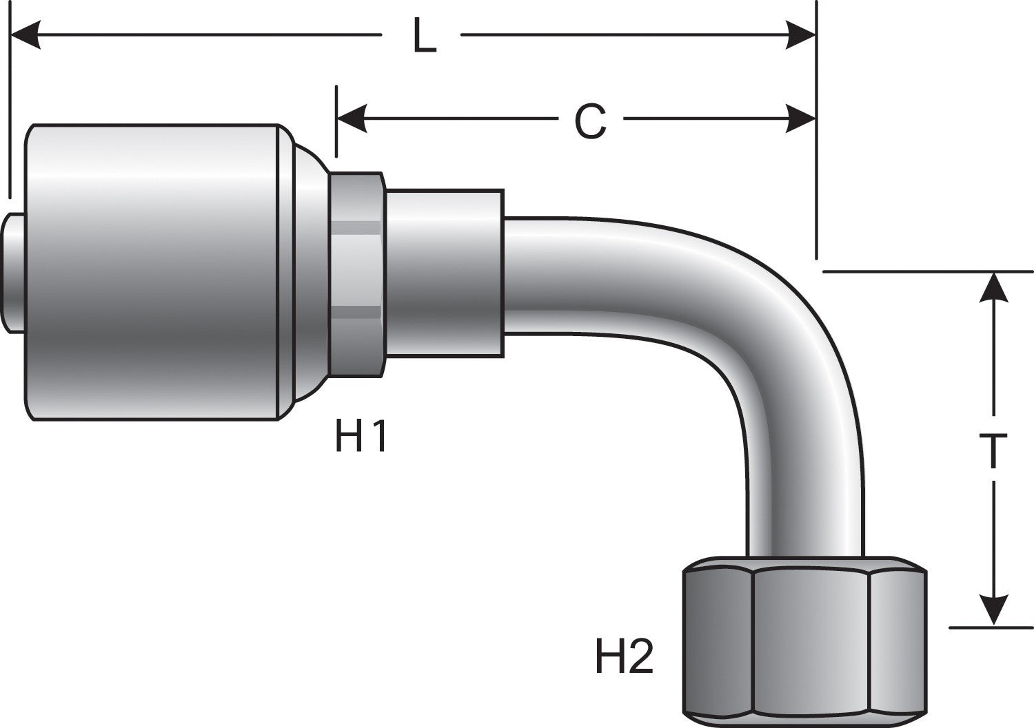 Top View of Adapter GATES G25239-1212