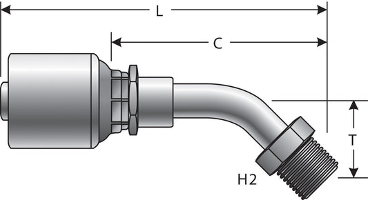 Top View of Adapter GATES G25502-0605