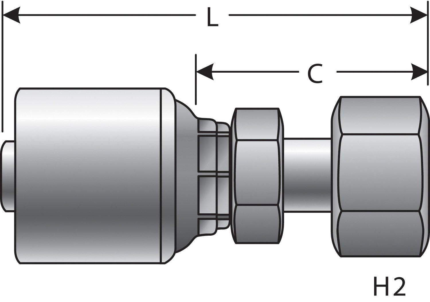 Top View of Adapter GATES G25720-0408