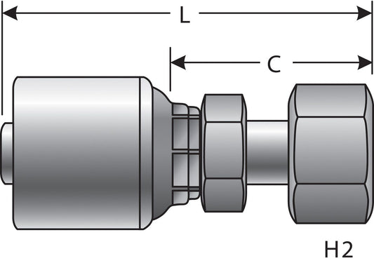 Top View of Adapter GATES G25720-0816