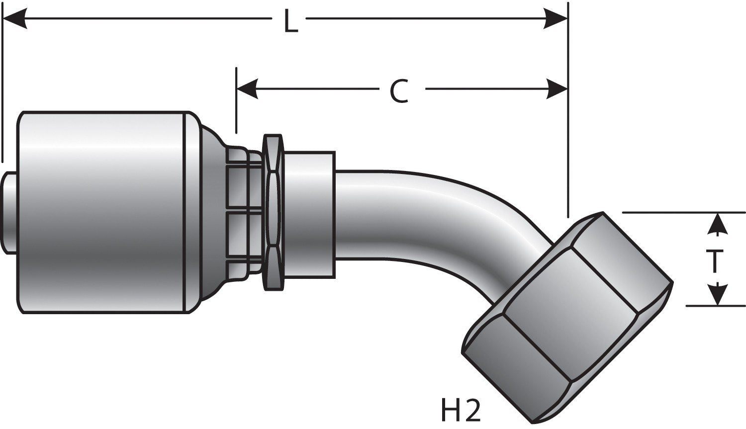 Top View of Adapter GATES G25831-0404