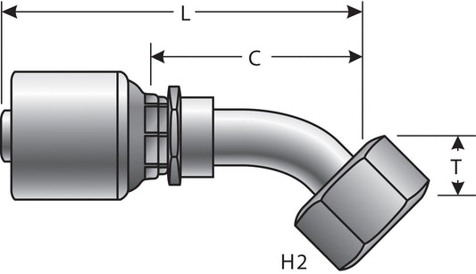 Top View of Adapter GATES G25831-0404