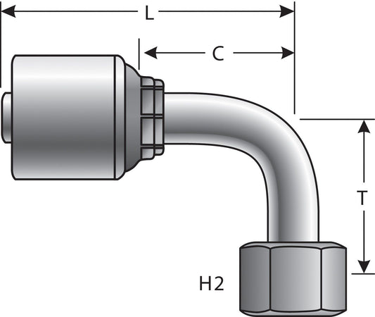 Top View of Adapter GATES G25832-0808